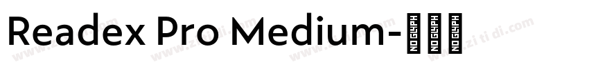 Readex Pro Medium字体转换